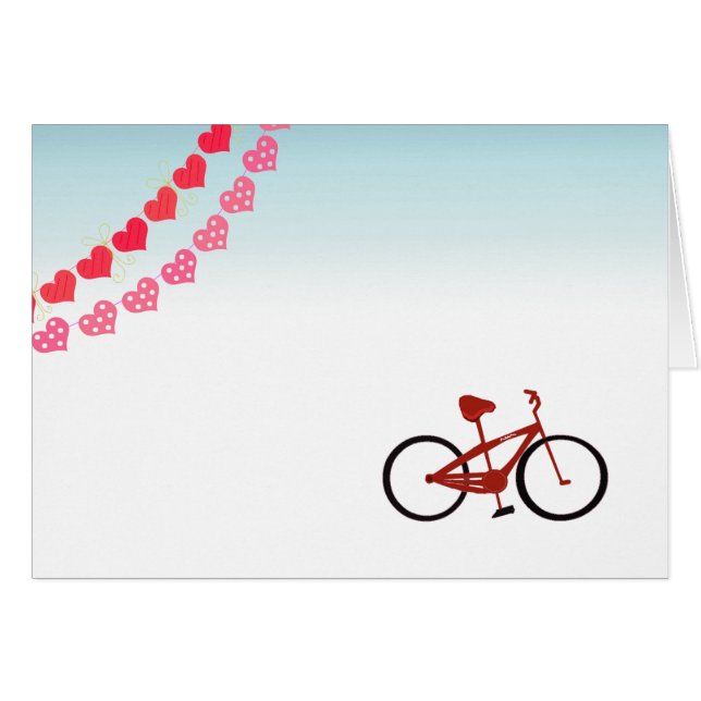 赤い自転車 (正面横)