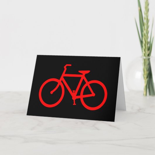 赤い自転車 カード (正面)