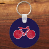 赤い自転車 キーホルダー (正面)