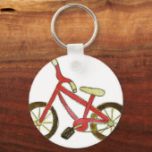 赤い自転車 キーホルダー (正面)