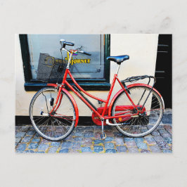 赤い自転車,コペンハーゲン,デンマーク ポストカード