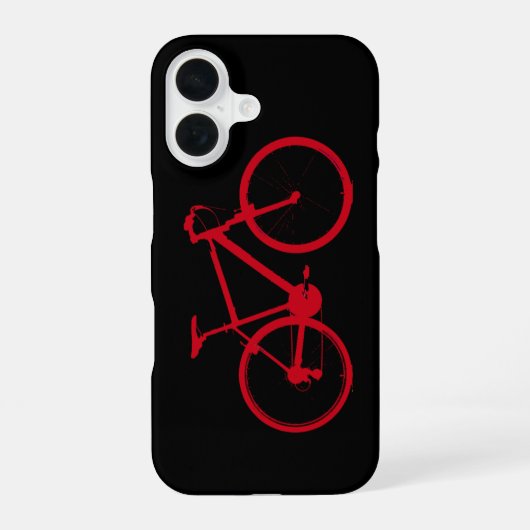 赤い自転車, サイクリング iPhone 16ケース (裏面)