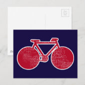 赤い自転車 ポストカード (正面/裏面)