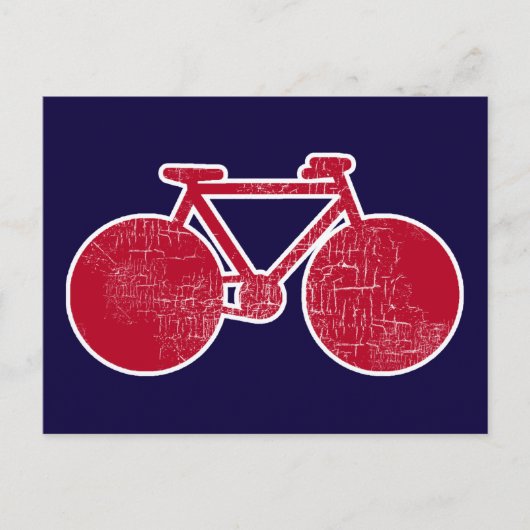 赤い自転車 ポストカード (正面)