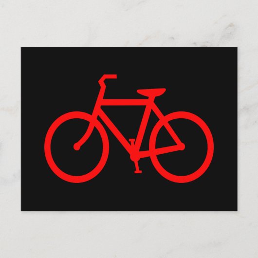 赤い自転車 ポストカード (正面)