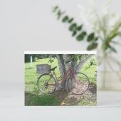 赤い自転車 ポストカード (スタンド正面)