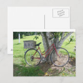 赤い自転車 ポストカード (正面/裏面)