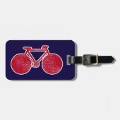 赤い自転車 ラゲッジタグ (正面横)