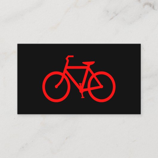赤い自転車 名刺 (正面)