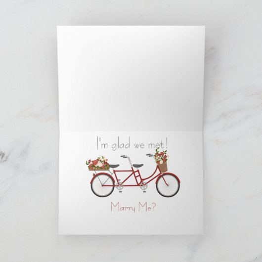 赤い自転車、私のカードと結婚 シーズンカード (内部)