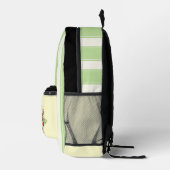 赤い自転車(花付き) Pesonized Backpack プリントバックパック (右)