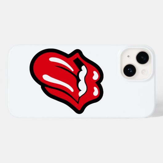 赤い舌 Case-Mate iPhoneケース (裏面 (横))