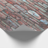 赤い舗道のブリッチ壁 ラッピングペーパー (角)