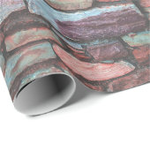 赤い舗道のブリッチ壁 ラッピングペーパー (ロールコーナー)