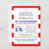 赤い航海の確認招待状 招待状 (正面)