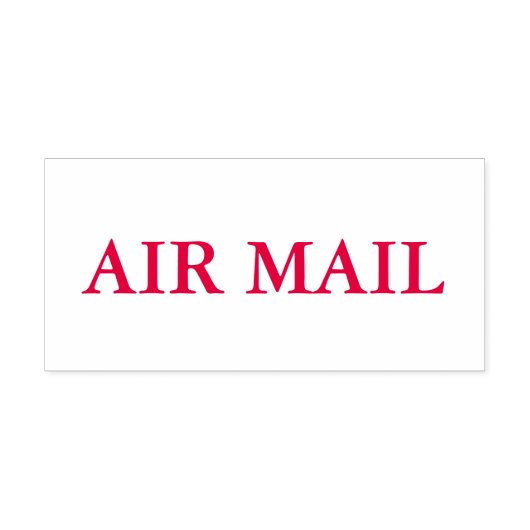 赤い航空便 セルフインキングスタンプ (デザイン)