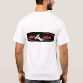 赤い航跡のチームワイシャツ Tシャツ (裏面)