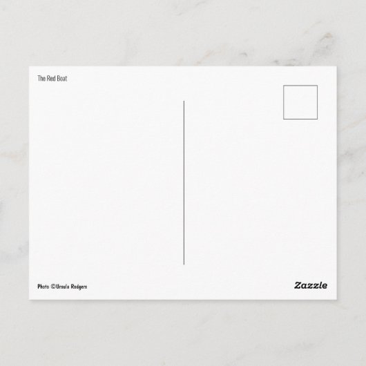 赤い船 ポストカード (裏面)