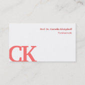 赤い色のグッドゴー読名刺 名刺 (裏面)