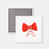 赤い色の弓の形のデザインコーヒーマグ マグネット (正面/裏面)