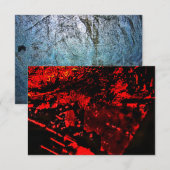 赤い色の抽象的な暗いテクスチャの招待状 招待状 (正面/裏面)