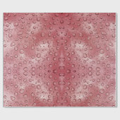 赤い色の水滴ルックおもしろい ラッピングペーパー (フラット)