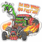 赤い色の色の色の濃い色の色の色が濃い シール (正面)