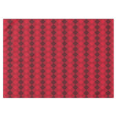 赤い色モダンのダイヤモンドジオメトリパターン テーブルクロス (正面(横))