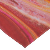 赤い色違うの溶岩流 テーブルクロス (アングル)