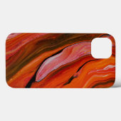 赤い色違うの溶岩流 Case-Mate iPhoneケース (裏面 (横))