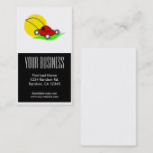 赤い芝刈り機のカスタマイズ可能な名刺 名刺 (正面/裏面)