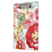 赤い花が付いているパターン クリップボード (左)