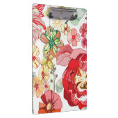 赤い花が付いているパターン クリップボード (右)