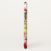 赤い花が付いているパターン Case-Mate iPhoneケース (裏面/右)