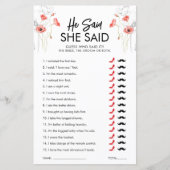 赤い花が彼はゲームと言った |カスタマイズ可能 (正面)