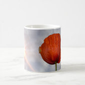 赤い花で健康を保とう コーヒーマグカップ (中央)