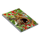 赤い花と妖精が咲く瓢箪 ノートブック (右側)