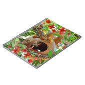 赤い花と妖精が咲く瓢箪 ノートブック (左側)