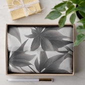 赤い花と白いデカ離れップの黒い花 薄葉紙 (ギフト)