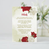 赤い花と緑の葉 エンクロージャーカード (スタンド正面)