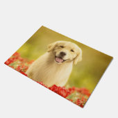 赤い花に金の引退役者 ドアマット (アングル)