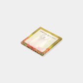 赤い花に金の引退役者 ポストイット (アングル)