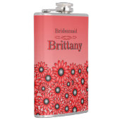 赤い花のウェディングフラスク フラスク (右)