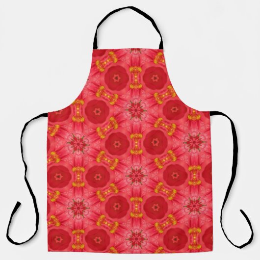 赤い花のエプロン エプロン (正面)