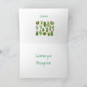 赤い花のサボテンの植物Thunder_Cove カード (内部)