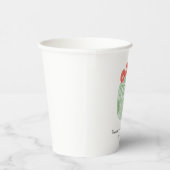 赤い花のサボテン ウェディングシャワー 紙コップ (右)