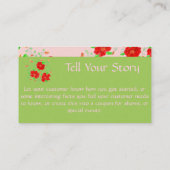 赤い花のデザイナー 割引カード (裏面)