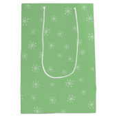 赤い花のトナカイカスタムは ミディアムペーパーバッグ (裏面)