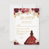 赤い花のプリンセス・キンセアニェーラ 出欠カード (正面)