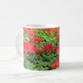 赤い花のマグカップ コーヒーマグカップ (正面左)